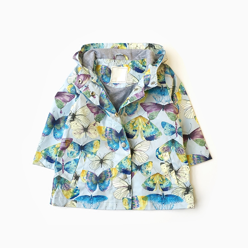 Grapefruit love kaka | 0518 girl Butterfly Fantasy Hooded New products coat children double-deck 1-6 yearin the Children/Baby/Family fitted , Coat/Jacket/Overcoat , Ordinary jacket category - from Buy2taobao.com to provide professional Taobao agent buy service