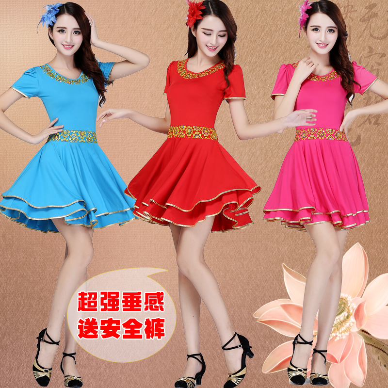 Spring and summer square dance New fashion suit Short sleeved Big dress Costume Middle and old age dance skirtin the Sports/Yoga/Fitness/Fans supplies , Dance/Aerobics/Gymnastics , Square Dance , Square Dance Set category - from Buy2taobao.com to provide professional Taobao agent buy service