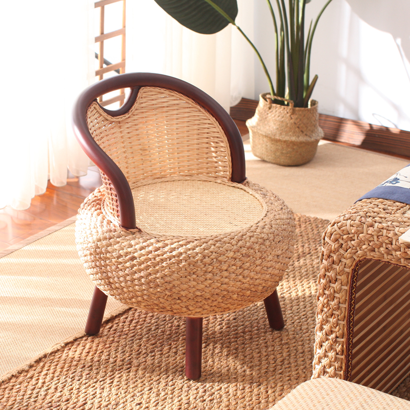 balcony Wicker chair Single household a living room Tearoom manual weave chair Rattan Simplicity leisure time Armchair Low chairin the Residential furniture , Class Seats , Chairs , Other chairs category - from Buy2taobao.com to provide professional Taobao agent buy service