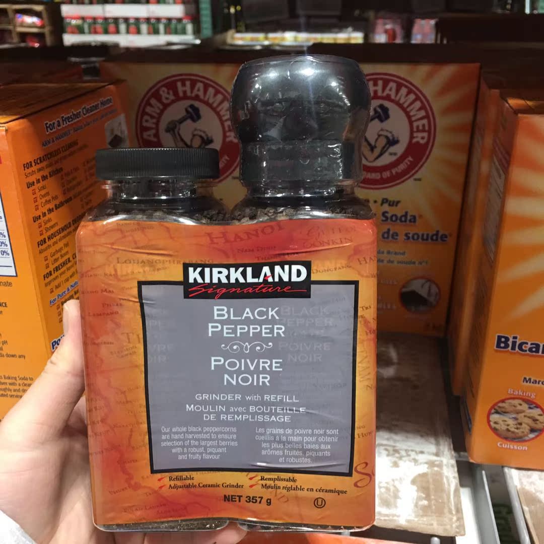 kirkland可兰印度黑胡椒粒自带研磨器375g在类目 粮油米面/南北干货/调味品, 调味品/果酱/沙拉, 调味料, 花椒/八角/桂皮中 - 来自Buy2taobao.com提供专业的淘宝代购服务