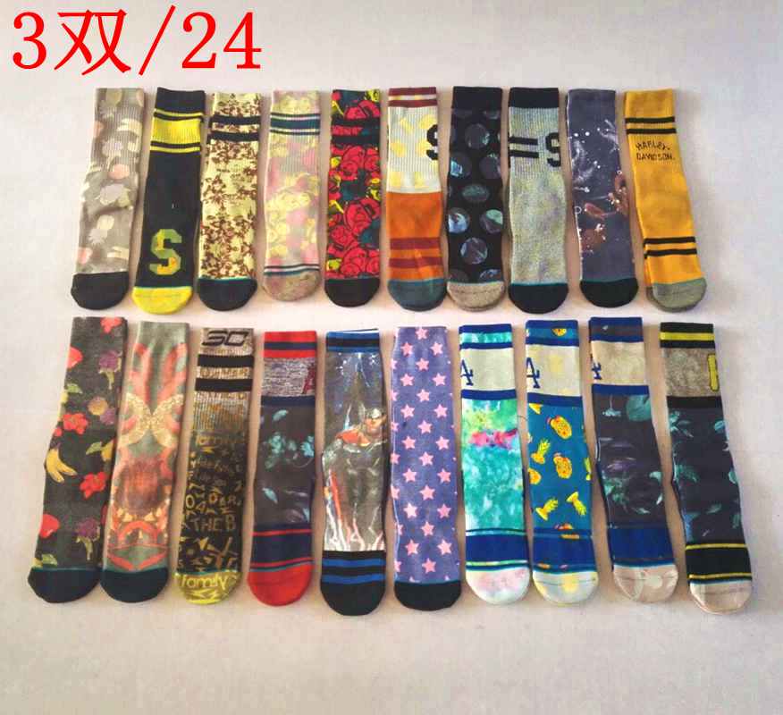 3双装免邮篮球袜子男士印花袜全棉加厚毛巾底防滑吸汗stan同款在类目 运动/瑜伽/健身/球迷用品, 篮球, 篮球袜中 - 来自Buy2taobao.com提供专业的淘宝代购服务