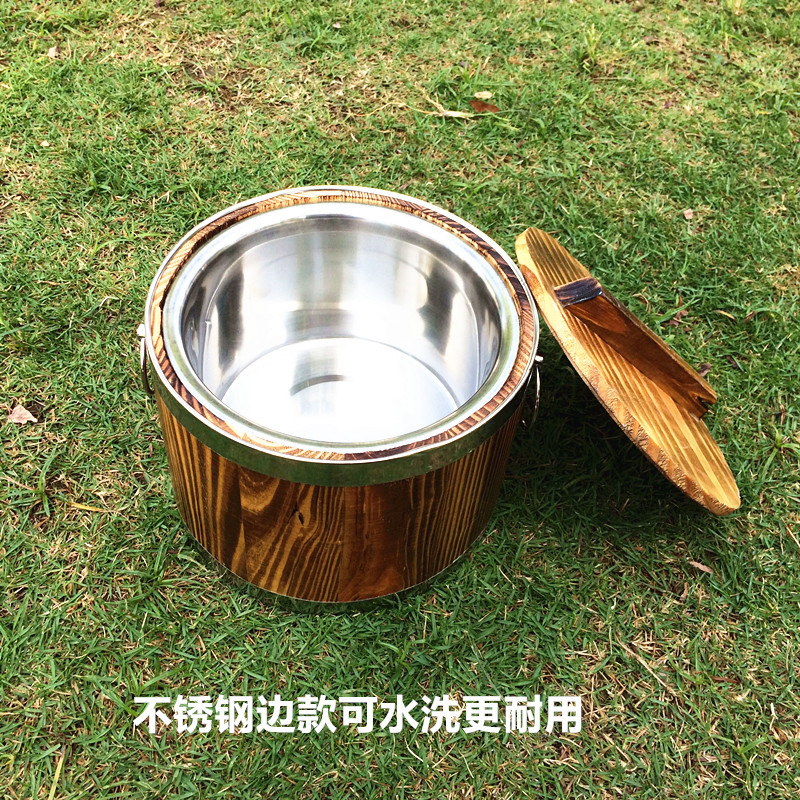 保温木桶饭木桶餐厅酒店不锈钢边味盅桶酒店用商用家用装米饭盛饭|msdalam kategori pinggan mangkuk, pinggan mangkuk, sangkar pinggan mangkuk/rak - dari Buy2taobao.com untuk memberikan perkhidmatan ejen Taobao profesional membeli