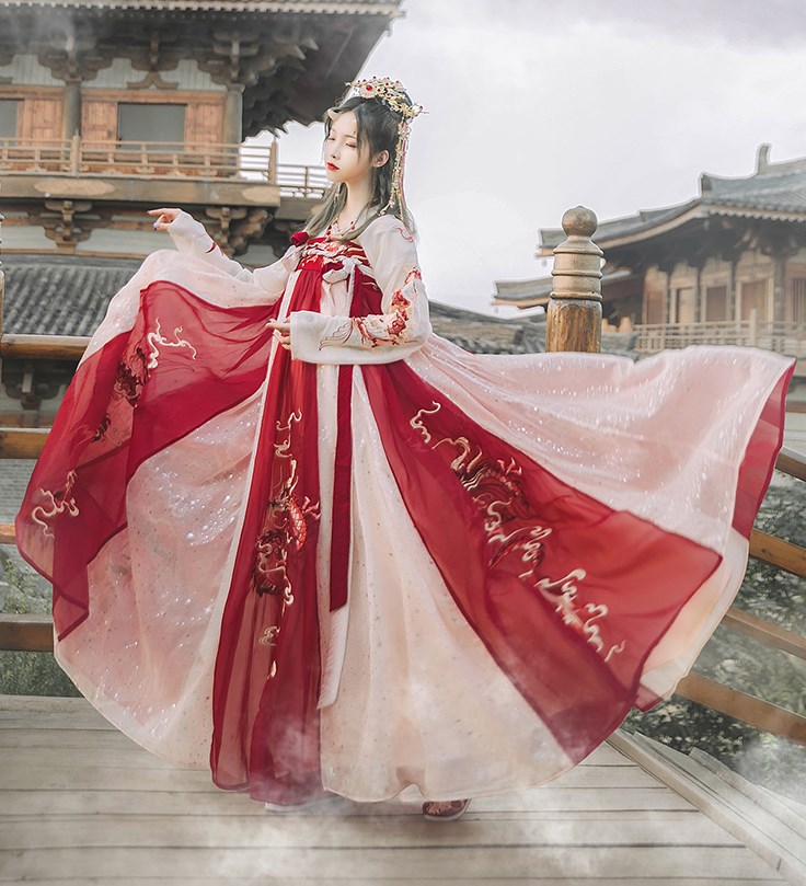 龙母汉服夜弦歌女古装传统大袖衫齐胸襦裙广袖中国风改良日常超仙在类目 女装/女士精品, 唐装/民族服装/舞台服装, 民族服装/舞台装中 - 来自Buy2taobao.com提供专业的淘宝代购服务