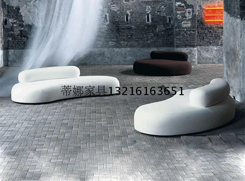 设计师三个创意沙发异形沙发不规则沙发等候区沙发圆弧形沙发|ruв категории коммерческий/офисная мебель, отель мебель, отель диван - от Buy2taobao.com для оказания профессиональной услуги покупки агента Taobao