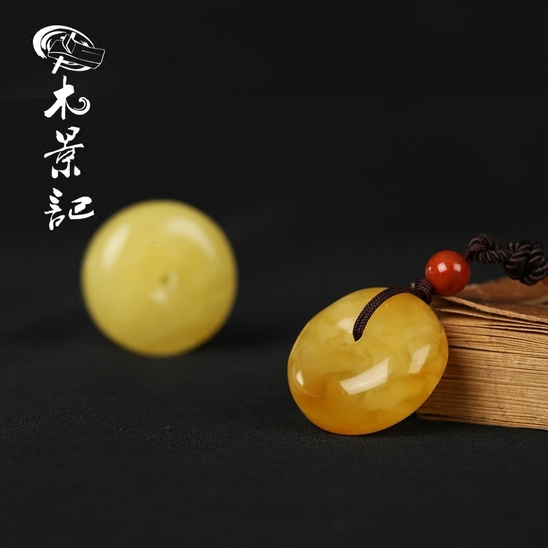 木景记平安扣 天然蜜蜡琥珀吊坠项链挂件手串配饰佛珠饰品 孤品|msdalam kategori Aksesori/Barang Kemas Fesyen, loket/loket - dari Buy2taobao.com untuk memberikan perkhidmatan ejen Taobao profesional membeli