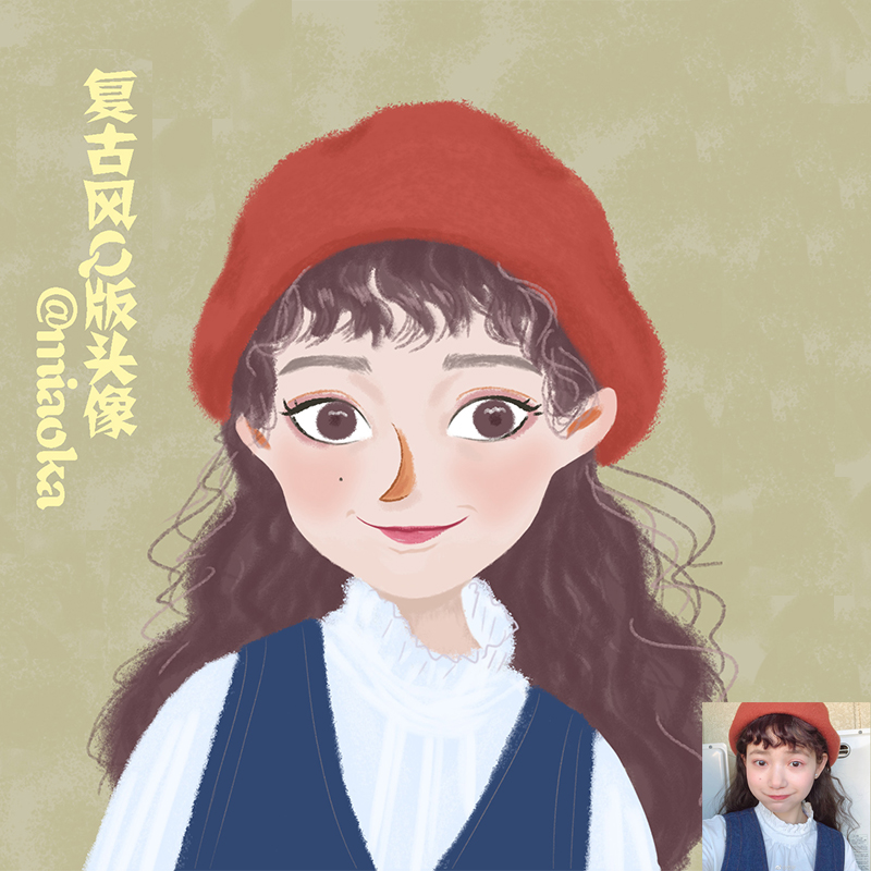 Photo Turn hand-painted head portrait WeChat Retro crayon style design lovely Funny Sen family logo Imagein the Personalized custom/Design Services/DIY , Daily/Decorative custom , Hand-drawn cartoon reality/Custom painting class category - from Buy2taobao.com to provide professional Taobao agent buy service