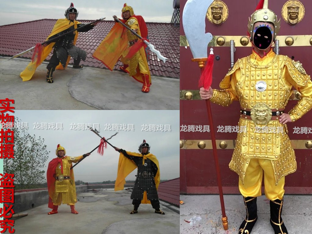 黄金甲兵马俑影视演出儿童盔甲武士古典舞蹈服装古代士兵在类目 女装/女士精品, 唐装/民族服装/舞台服装, 民族服装/舞台装中 - 来自Buy2taobao.com提供专业的淘宝代购服务