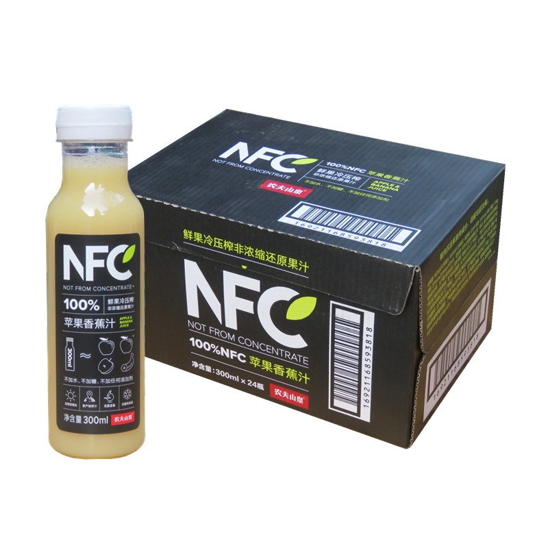 农夫山泉NFC香蕉苹果鲜榨饮料nfc果汁300ml*20果蔬汁 轻断食在类目 咖啡/麦片/冲饮, 饮料, 果蔬汁, 纯果蔬汁中 - 来自Buy2taobao.com提供专业的淘宝代购服务