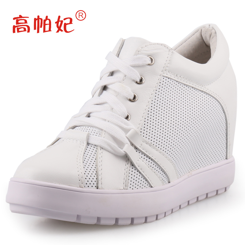 高帕妃2019韩版春季新款低帮女鞋时尚透气纯色内增高休闲系带女鞋在类目 女鞋, 低帮鞋中 - 来自Buy2taobao.com提供专业的淘宝代购服务