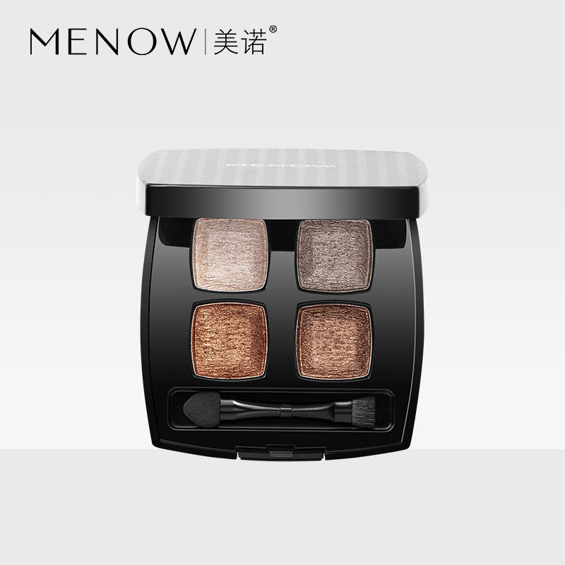 MENOW美诺正品四色烟熏矿物眼影大地眼影盘多色初学者珠光眼影盒|msdalam kategori Alat solek/minyak wangi/kecantikan, Pembayang mata - dari Buy2taobao.com untuk memberikan perkhidmatan ejen Taobao profesional membeli