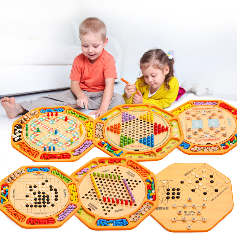 children Early education Puzzle wooden multi-function Chess game solid wood woodiness introduction Toysin the Toy/Childs/Puzzle/Building block/Model , Children's Chess/Table Games , Multifunctional chess category - from Buy2taobao.com to provide professional Taobao agent buy service
