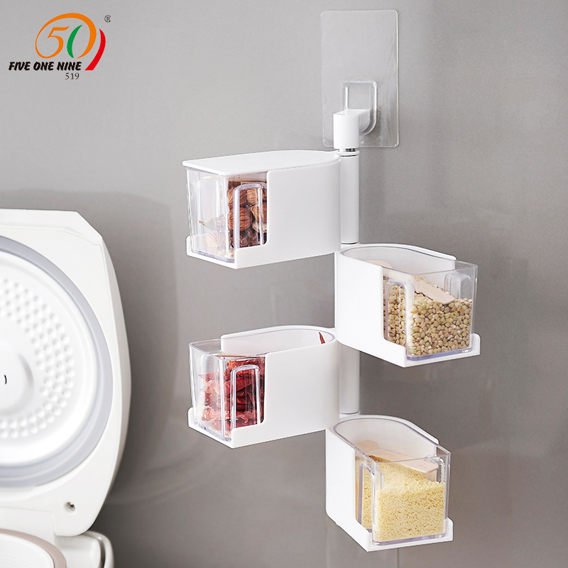 Wall mounted Sauce pot Rotatable Condiment jar originality Kitchen Plastic Seasoning Box transparent Seasoning boxin the Kitchen/Cooking utensils , Kitchen Gadgets/Kitchen storage , Storage jars/Kitchen storage containers , Seasoning bottles category - from Buy2taobao.com to provide professional Taobao agent buy service