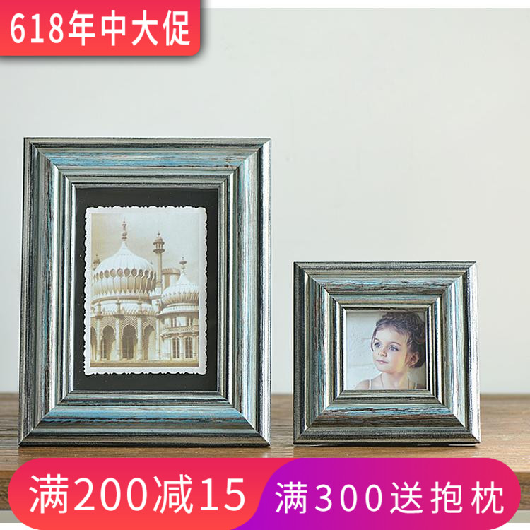 美式鄉村歐式複古 實木做舊擺台挂牆像框 庫爾貝相框3寸6寸7寸在類目 家居飾品, 相框/畫框中 - 來自Buy2taobao.com提供專業的淘寶代購服務