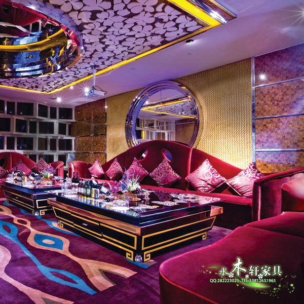 热销KTV家具 发光茶几酒吧家具定做包房沙发