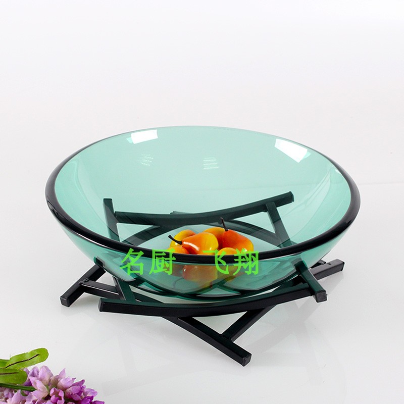 Simplicity thickening circular Toughened glass Fruit plate transparent Buffet Sashimi plate Salad bowl Sushi Dessert platein the Tableware , Tableware , Fruit bowl/Fruit plate/Hamper category - from Buy2taobao.com to provide professional Taobao agent buy service