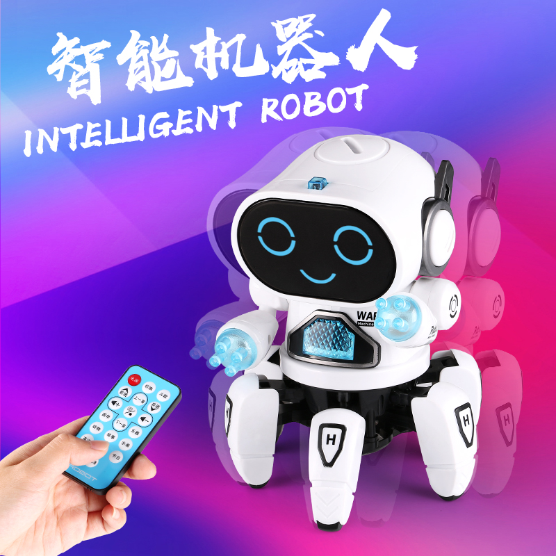 抖音爆款六爪鱼八爪鱼智能音乐灯光跳舞机器人男孩子益智玩具1|msdalam kategori Toy/bayi/teka-teki/blok bangunan/model, mainan lain - dari Buy2taobao.com untuk memberikan perkhidmatan ejen Taobao profesional membeli