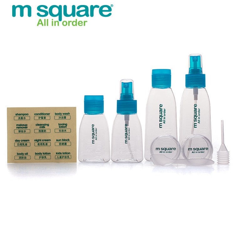 m square分装瓶旅行套装护肤化妆品洗发水沐浴露喷雾瓶4件套|msdalam kategori keluarga/Alat Pembersihan peribadi, perkakas kebersihan/aksesori bilik mandi, emulsi - dari Buy2taobao.com untuk memberikan perkhidmatan ejen Taobao profesional membeli