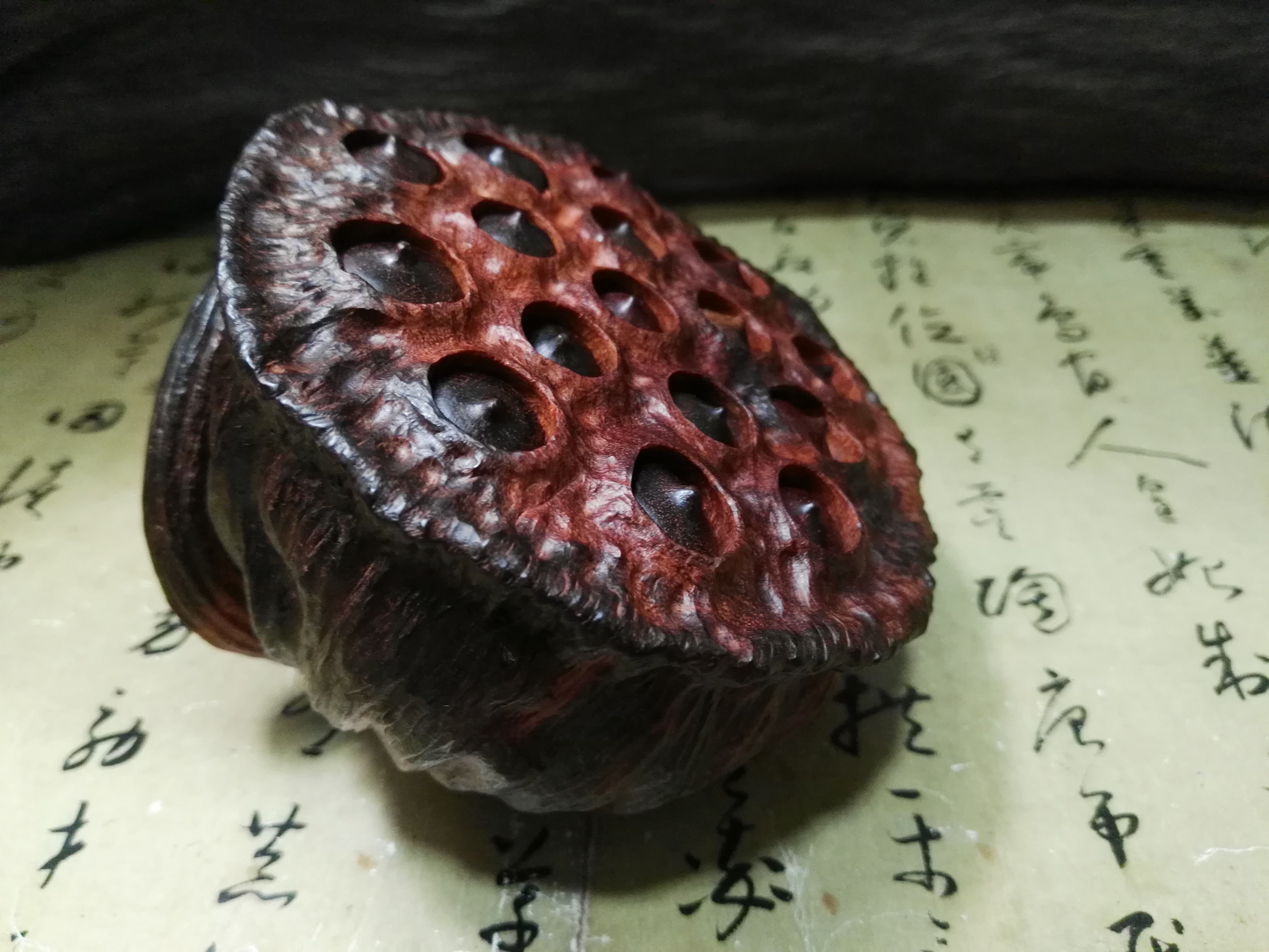 印度小叶紫檀文玩手把件木雕工艺品手工雕刻紫檀活仔莲蓬88号|msdalam kategori Aksesori rumah, ukiran, ukiran kayu - dari Buy2taobao.com untuk memberikan perkhidmatan ejen Taobao profesional membeli