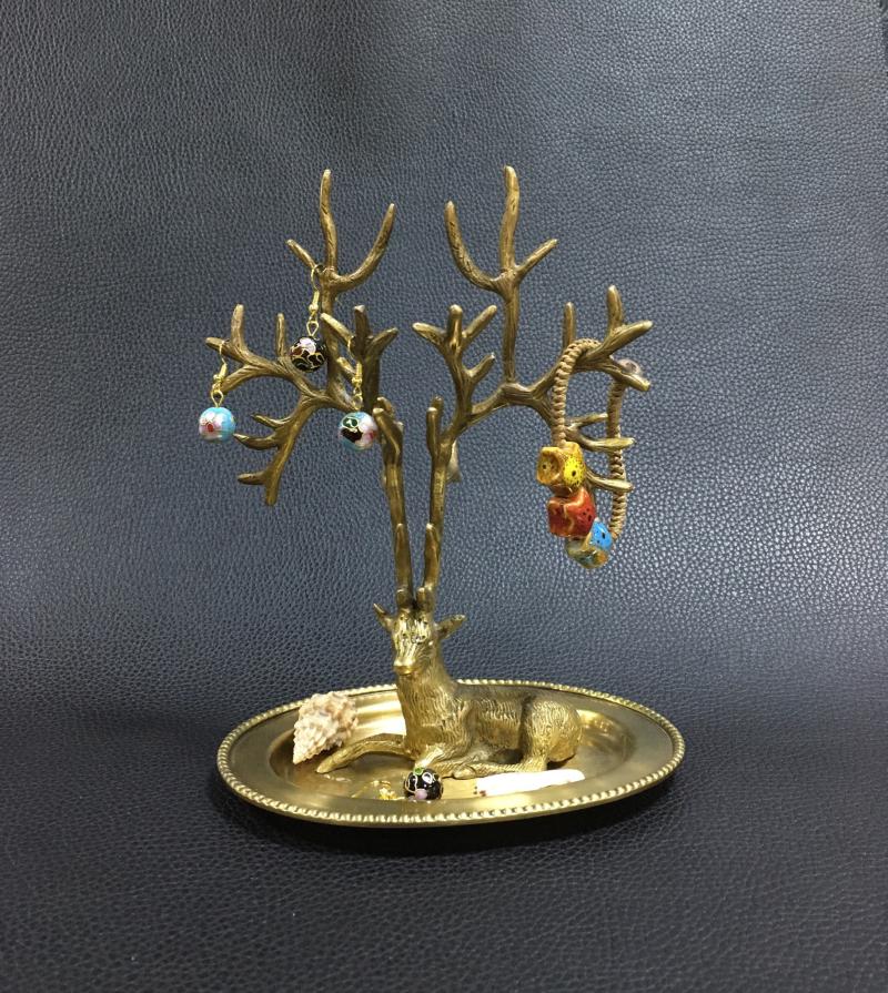 India Imported brass Do the old Deer Ear Studs Necklace Jewelry rack Display rack European style originality Soft loading Swing setsin the Home accessories , Decoration category - from Buy2taobao.com to provide professional Taobao agent buy service