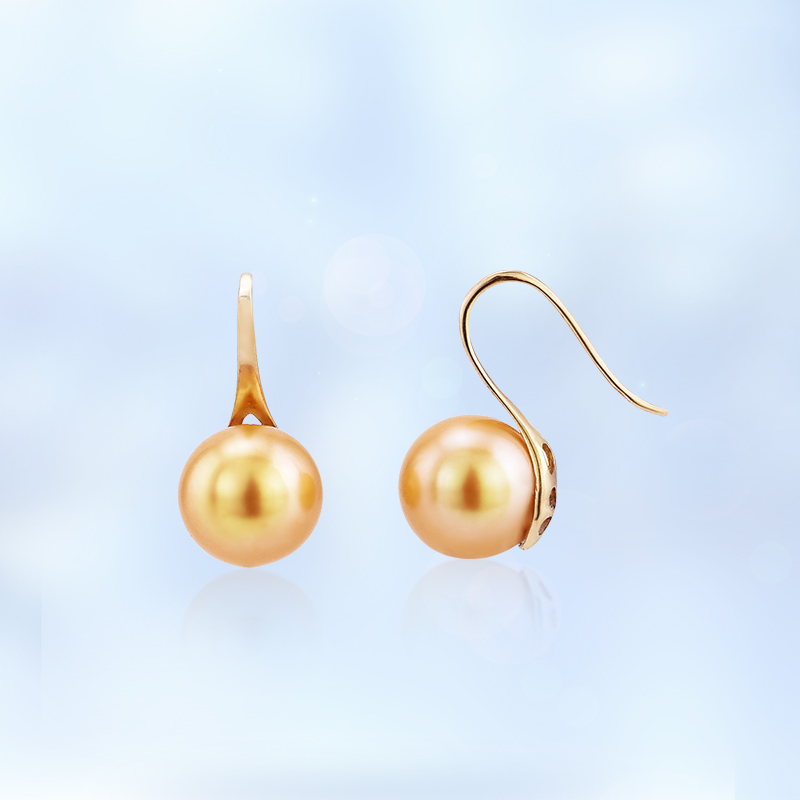 Forrow Jewellery 18k Nanyang Pearl Earrings natural Seawater Pearl High-heeled shoes Earrings mom giftin the Jewelry/Diamond/Jade/Gold , Natural pearls (New) , Earring category - from Buy2taobao.com to provide professional Taobao agent buy service