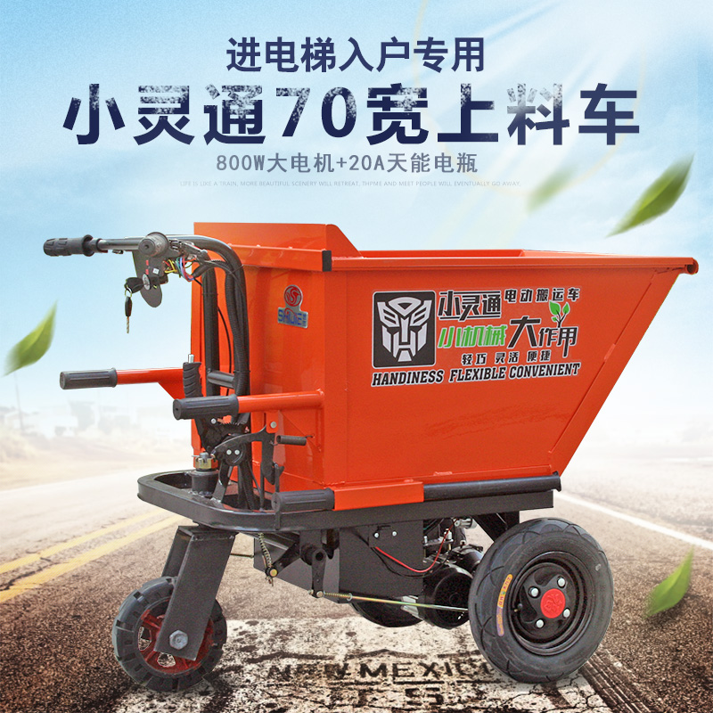 工地電動手推車灰鬥小型三輪搬運車室內裝修建築工程拉沙水泥翻鬥在類目 五金/工具, 手動工具, 工具包/箱/車, 工具車中 - 來自Buy2taobao.com提供專業的淘寶代購服務