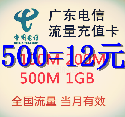 广东电信网络设备\/路由器\/网络相关\/500M流量