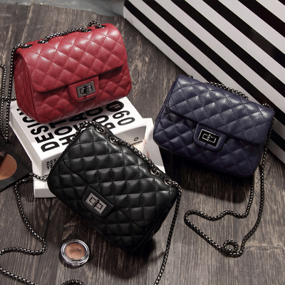 女包2018夏季新款韩版小香风菱格链条包时尚迷你小包单肩斜挎包潮