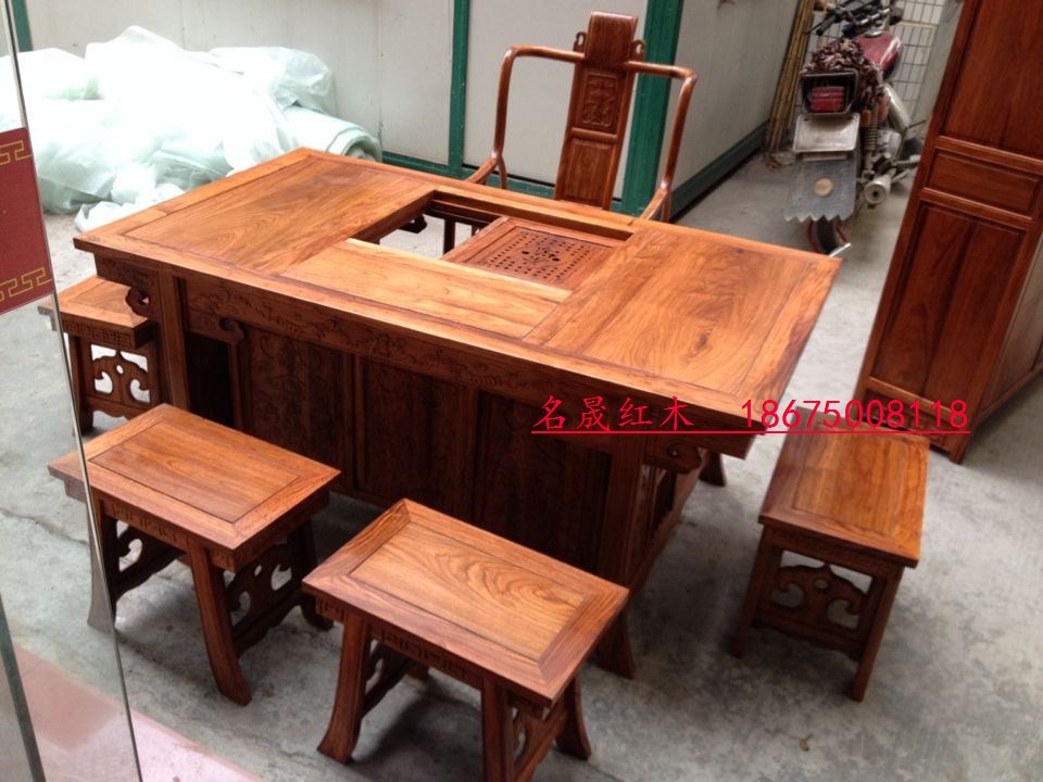 特价 红木 中式古典 非洲黄花梨将军茶台 功夫茶台 休闲茶台|msdalam kategori perabot kediaman, beberapa kategori, meja teh - dari Buy2taobao.com untuk memberikan perkhidmatan ejen Taobao profesional membeli