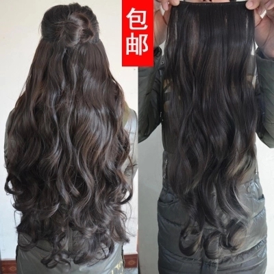 哑光高温丝大波浪3卡假发小片卷发片不发亮可烫可拉直接发4片包邮|msdalam kategori Penjagaan rambut/rambut palsu, rambut palsu, keping rambut - dari Buy2taobao.com untuk memberikan perkhidmatan ejen Taobao profesional membeli