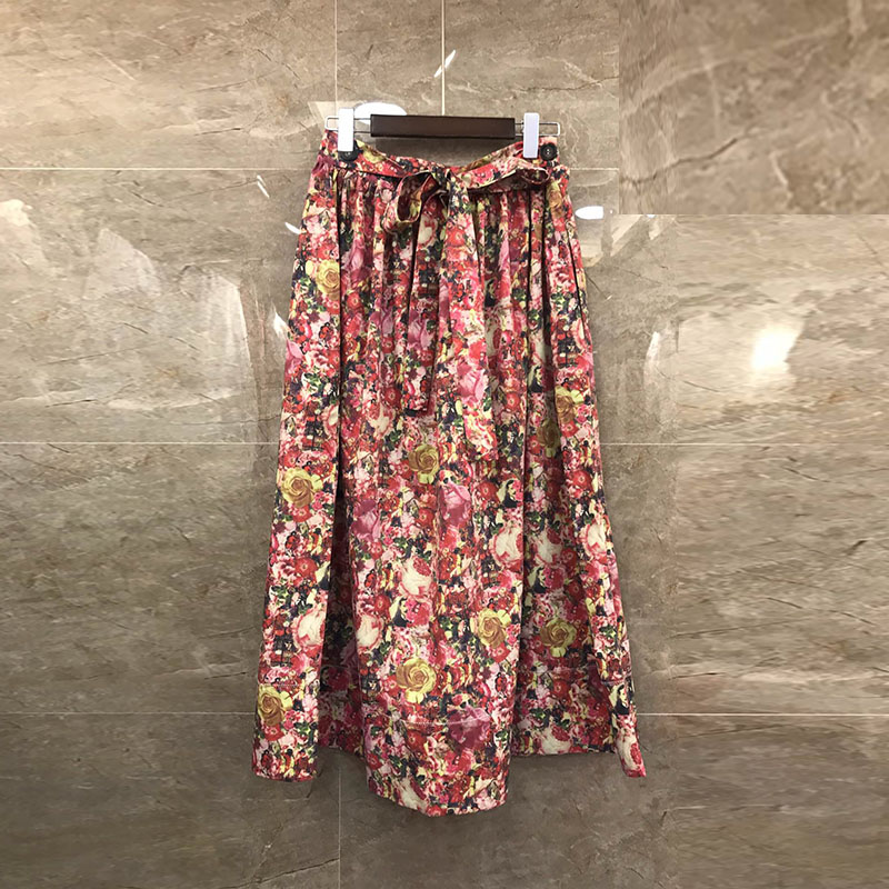 Mui Ne 2019 In spring and summer Series models Lumbar frenulum colour printing Half skirt E17in the Women's clothing/Boutique , Skirts category - from Buy2taobao.com to provide professional Taobao agent buy service