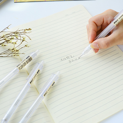 简约日系透明杆自动铅笔磨砂六角活动铅笔0.5