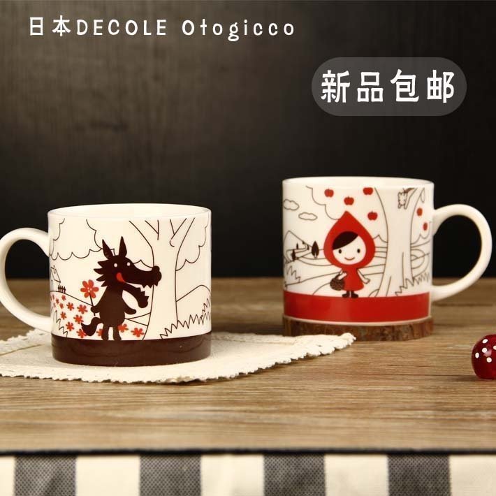 包邮Otogicco卡通小红帽陶瓷杯咖啡马克杯情侣礼物对杯子茶杯在类目 餐饮具, 杯子/水杯/水壶, 马克杯中 - 来自Buy2taobao.com提供专业的淘宝代购服务