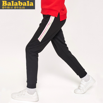 巴拉巴拉女童运动裤2019春装新款儿童长裤童装裤子韩版学生休闲裤