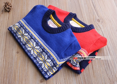 清仓~含羊毛！保暖 秋冬必选 男女童羊绒毛衣 中大童毛线衣 110码