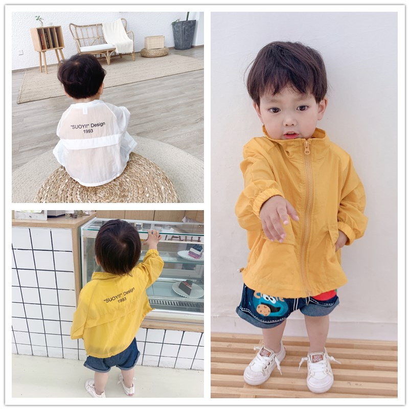 童裝2019夏季新款男童透氣立領字母防曬服夏裝寶寶輕薄外套皮膚衣在類目 童裝/嬰兒裝/親子裝, 兒童戶外服, 兒童皮膚衣/防曬衣中 - 來自Buy2taobao.com提供專業的淘寶代購服務