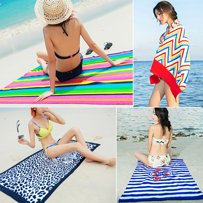 Seaside Sandy beach on vacation travel Bath towel water uptake Beach towel Bath towel adult Swimming fashion Towel pad 4716in the Sports/Yoga/Fitness/Fans supplies , Swim , Swimming equipment , Bath towel/Absorbent towel category - from Buy2taobao.com to provide professional Taobao agent buy service