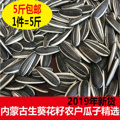 生瓜子内蒙古葵花籽2019年新货特级大粒散装农家瓜子5斤包邮
