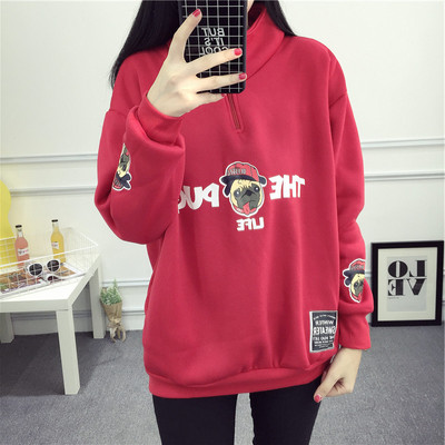 15少女冬装13初中高中学生卫衣加绒14-16岁女