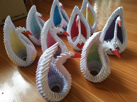 Triangular insertion product,Operation romantic swan originality DIY Decoration Couple Gifts Graduation Giftin the Toy/Childs/Puzzle/Building block/Model , Handmade/Creative DIY , Origami/Paper-cut books category - from Buy2taobao.com to provide professional Taobao agent buy service