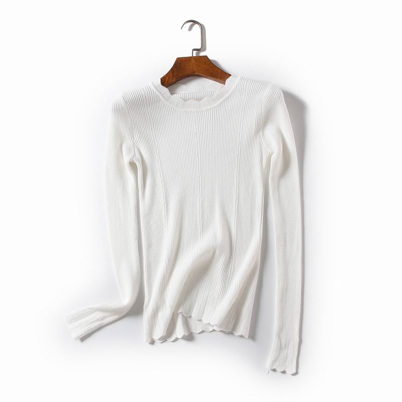 Spring Women's wear new pattern lace Hem Low round neck Long sleeve Socket jacket Solid temperament Bottoming sweater S16in the Women's clothing/Boutique , Sweaters category - from Buy2taobao.com to provide professional Taobao agent buy service