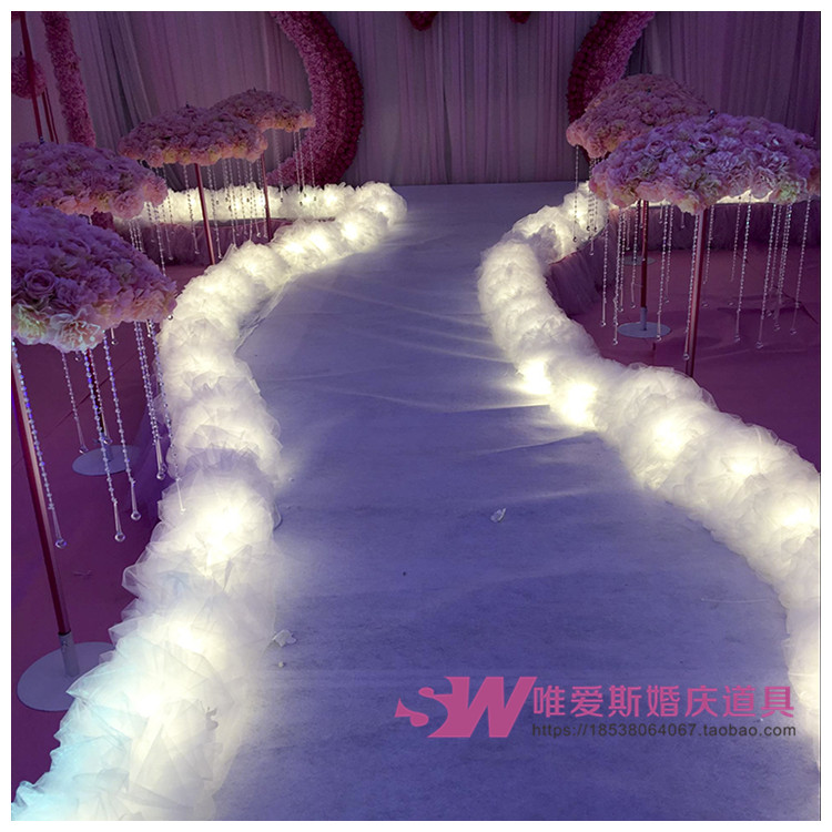 2016新款T台纱 创意婚庆舞台布置 婚庆道具 雪纱带装饰纱结婚用品在类目 节庆用品/礼品, 婚庆布景/道具, 拱门中 - 来自Buy2taobao.com提供专业的淘宝代购服务