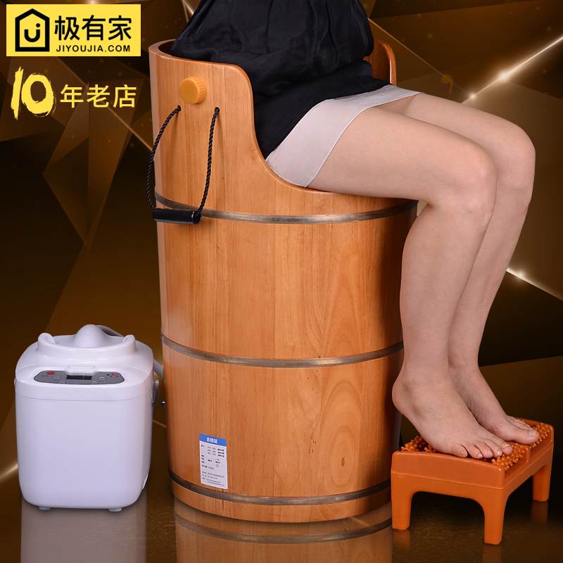 oak 70 Use Steaming foot barrels Fumigation Cask With cover Khan steam Foot bath Department of gynecology Steaming bucket knee household Foot bathin the Family/Personal Cleaning Tools , Sanitary appliances/Bathroom accessories , Foot tub/Foot tub category - from Buy2taobao.com to provide professional Taobao agent buy service