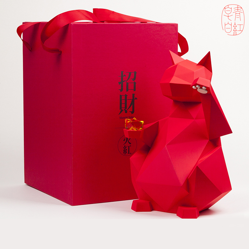 Wheat and chaff Geometric Fortune Cat The opening shop Northern Europe Coffee shop decorate Decoration Opened Tait giftin the Home accessories , Decorative items , Lucky Cat category - from Buy2taobao.com to provide professional Taobao agent buy service
