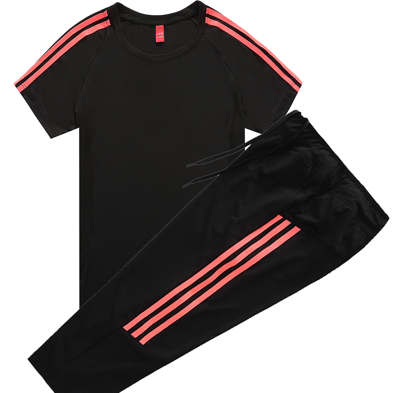 新款运动套装女夏七分裤休闲运动服健身房瑜伽服大码速干透气短袖|ruв категории спортивный костюм/досуг одежды, спортивный костюм - от Buy2taobao.com для оказания профессиональной услуги покупки агента Taobao