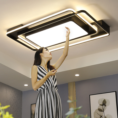 客厅灯 简约现代大气长方形2020年新款北欧卧室灯led吸顶灯具套餐