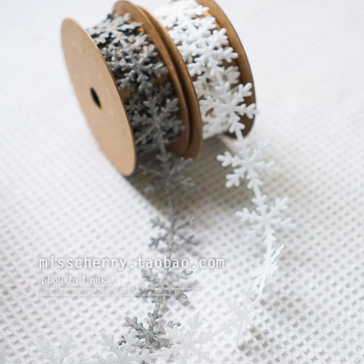 浪漫雪花进口不织布丝带 装饰花边绿白金银色手工布艺DIY家居装饰在类目 居家布艺, 缝纫DIY材料、工具及成品, 缝纫DIY配件/辅料/配饰, 丝带/绸带/布带中 - 来自Buy2taobao.com提供专业的淘宝代购服务