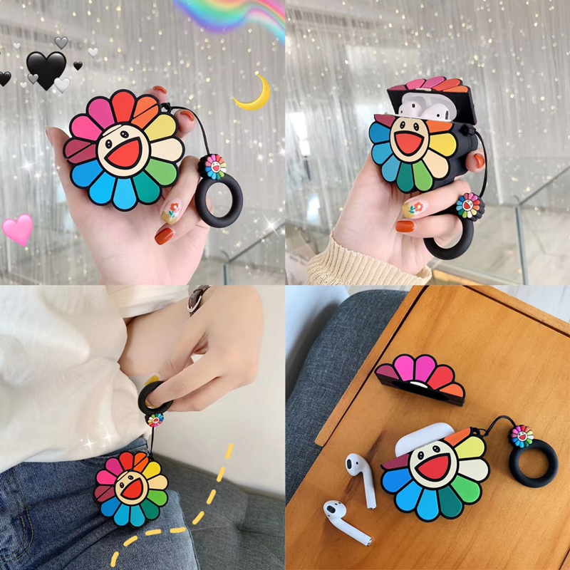 太阳花苹果耳机套AirPods保护套潮牌1/2代保护壳硅胶无线创意可爱在类目 3C数码配件, MP3/MP4配件, 耳机配件中 - 来自Buy2taobao.com提供专业的淘宝代购服务