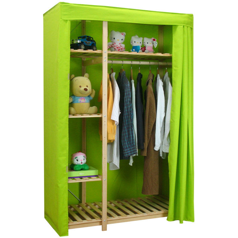 Yi Zai 175cm high 132cm solid wood Cloth wardrobe Closet Storage cabinetin the Residential furniture , Cabinet , Simple wardrobe category - from Buy2taobao.com to provide professional Taobao agent buy service