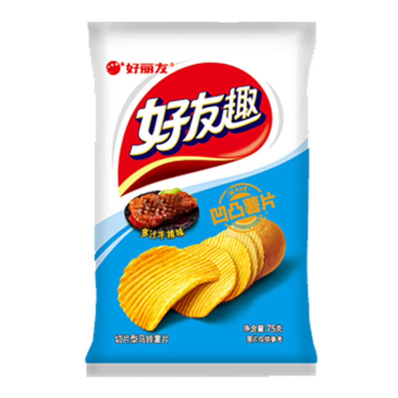 2件装Orion 好丽友 休闲零食 薯片 好友趣多汁牛排味75g/袋|ruв категории закуски/орехи/специальность, ореховый/орехи/жареные семечки, другие - от Buy2taobao.com для оказания профессиональной услуги покупки агента Taobao