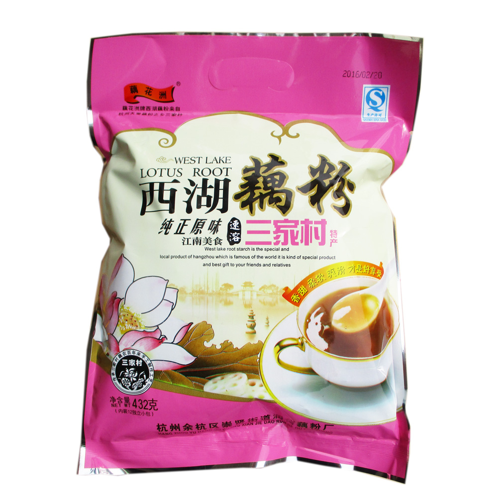 杭州特产 西湖藕粉 432克 藕花洲 三家村 原味 12小包装 包邮|ruв категории кофе/хлопья/напиток, арроурут/хлопья/Чонг напитки, арроурут - от Buy2taobao.com для оказания профессиональной услуги покупки агента Taobao